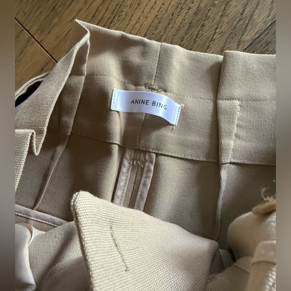 Anine Bing Kinsley Paperbag Waist Shorts - Picture 9 of 9